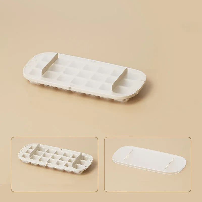 Ice Box High Capacity Ice Cube Tray Grid Food Grade Kitchen Gadget