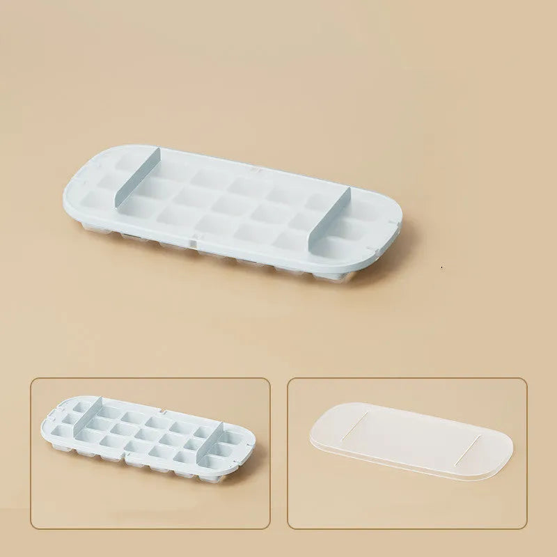 Ice Box High Capacity Ice Cube Tray Grid Food Grade Kitchen Gadget