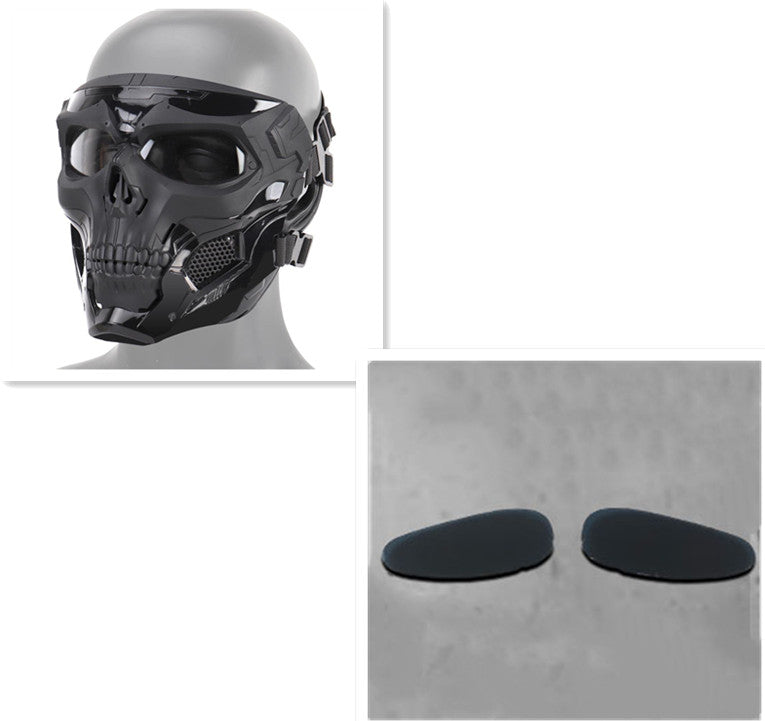 Skull Horror Helmet Mask w/Goggles, Skull Goggle Riding Mask, Motorcycle Goggles Mask, Skull Motocross Riding Sunglasses Comic Role