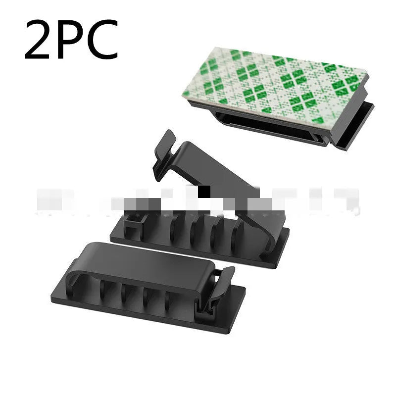 Home Portable Storage Cable Organizer Fixing Clip for Charging Power and Network Cables