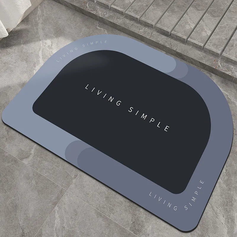 Super Absorbent Bath Mat Entrance Door Mat Quick Drying Non Slip Bathroom Carpet Modern Floor Mats Home