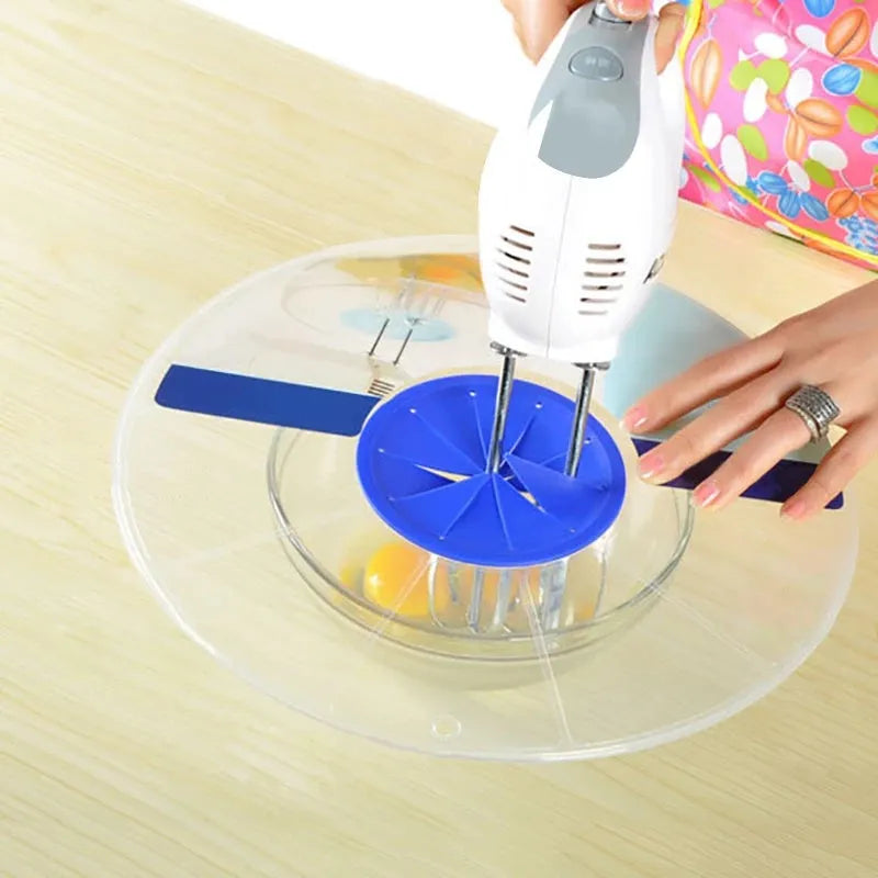 Plastic Eggs Mixer Anti Splash Lid Kitchen Cooking Accessory Cake Baking Tool
