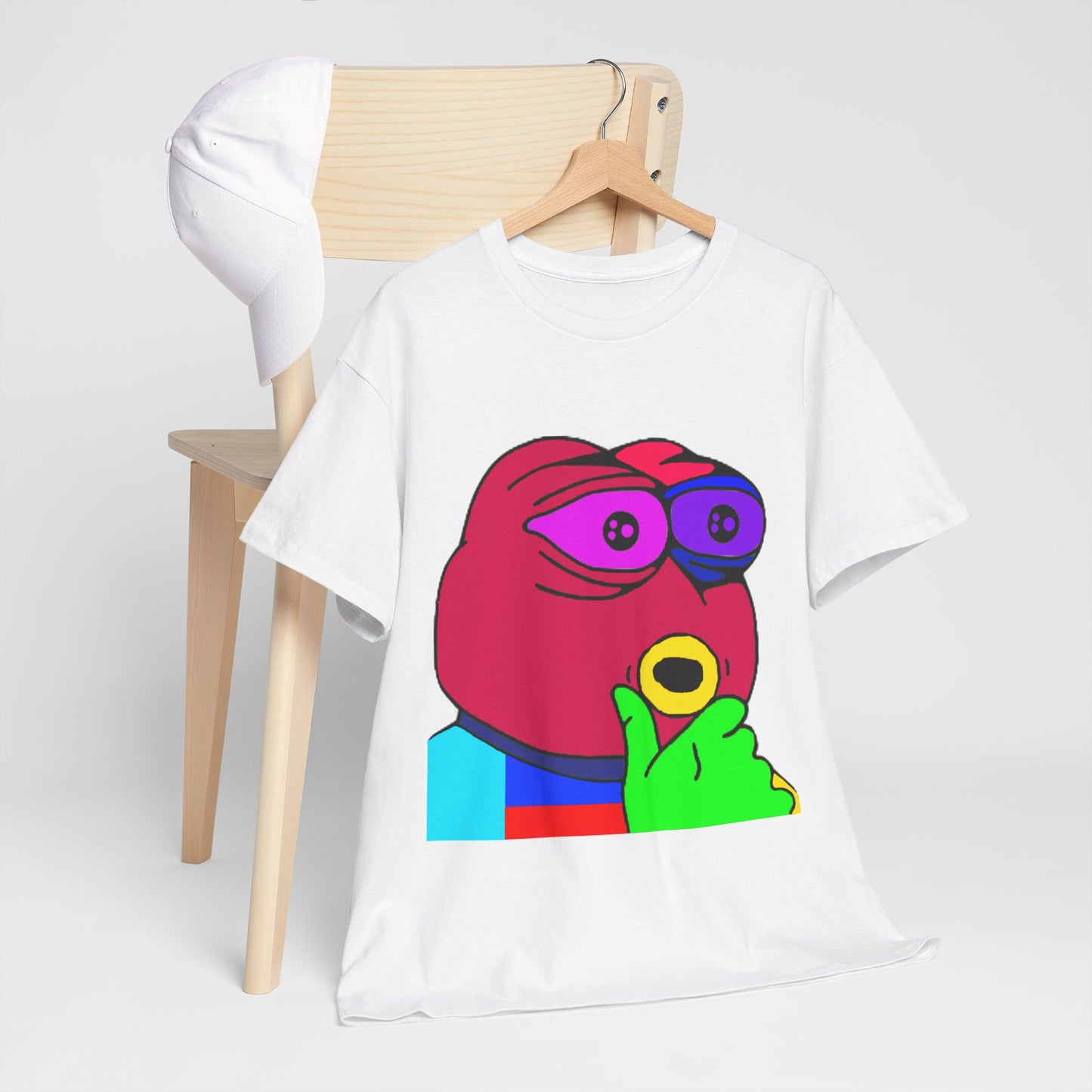 Frog Unisex Heavy Cotton Tee for Men and Women in Multiple Sizes