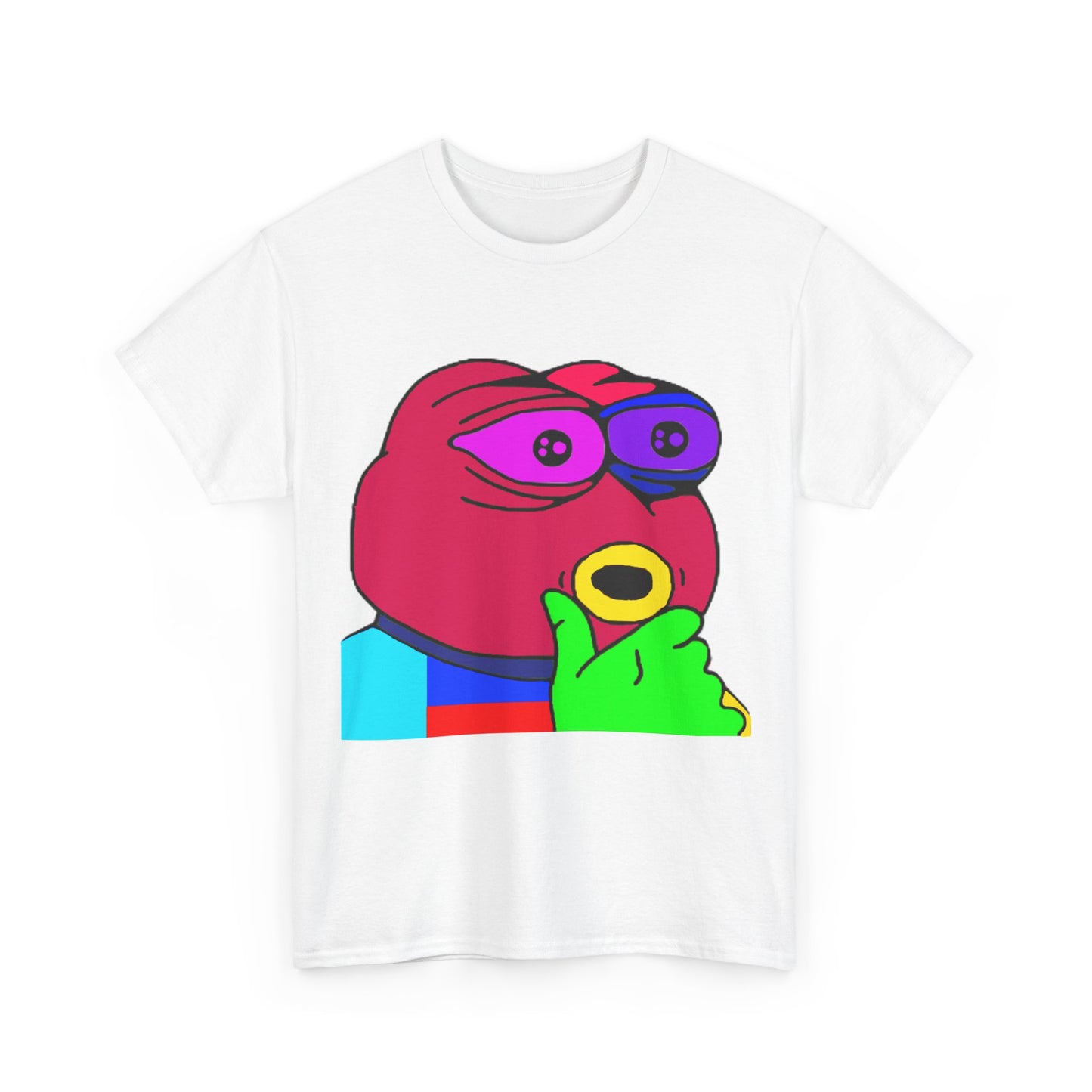 Frog Unisex Heavy Cotton Tee for Men and Women in Multiple Sizes