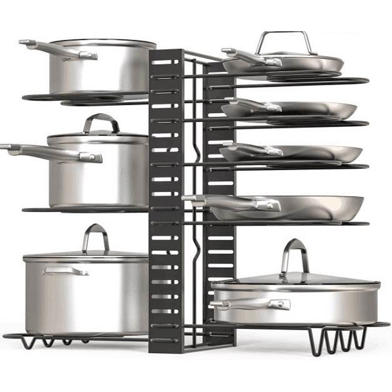 8 Tiers Iron Storage Racks,Kitchen Organizer,Shelf Holder Black,Drain Rack, Drying For Sink For Tableware Kitchen Organizer