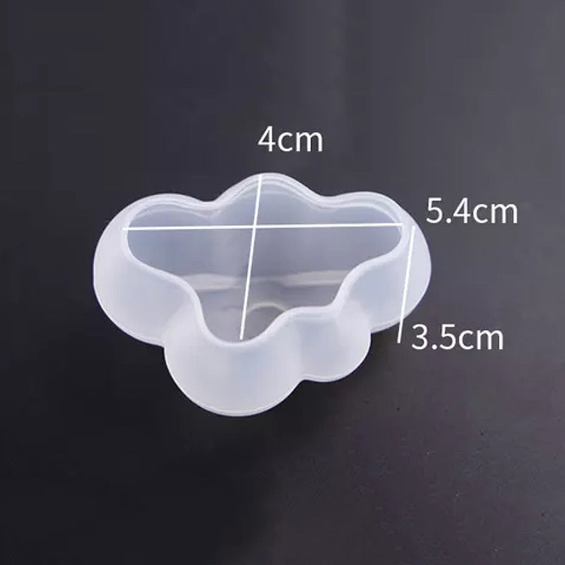 Three-dimensional Cloud Mold 3D Cloud Resin Silicone Molds for Epoxy Jewelry Casting Fondant Cake Topper Chocolate Mousse Candle Soap Bath Bomb