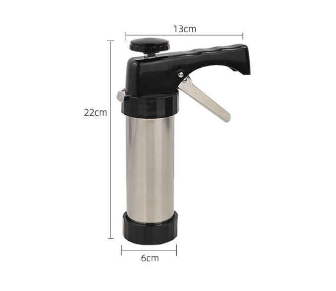 Biscuit Press Biscuit Machine Cookie Press Machine Stainless Steel Biscuit Extruder Press Cookie Gun Kit Set DIY Biscuit Maker Baking