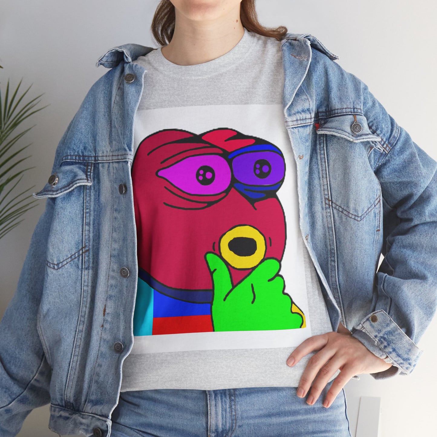 Frog Unisex Heavy Cotton Tee for Men and Women in Multiple Sizes