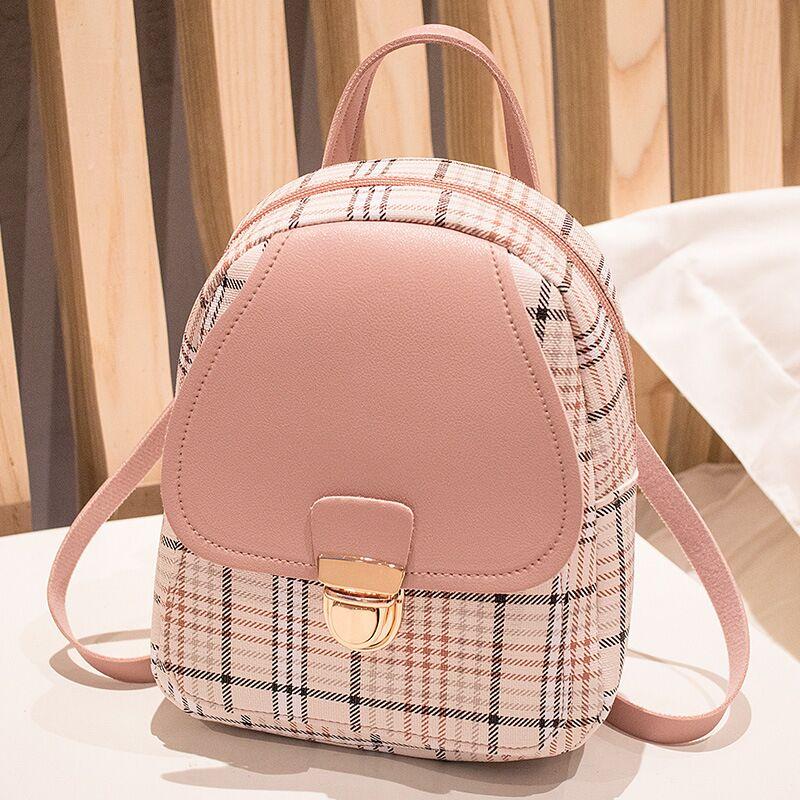 Montana West Small Backpack Purse for Women Anti Theft Backpack with Secured Zipper & Tassel Ladies Check Lock Small Backpack