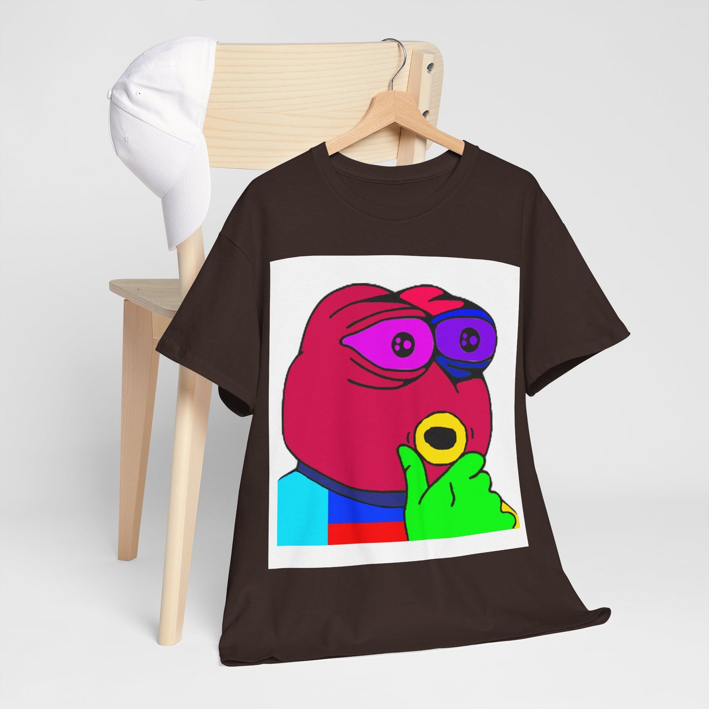 Frog Unisex Heavy Cotton Tee for Men and Women in Multiple Sizes