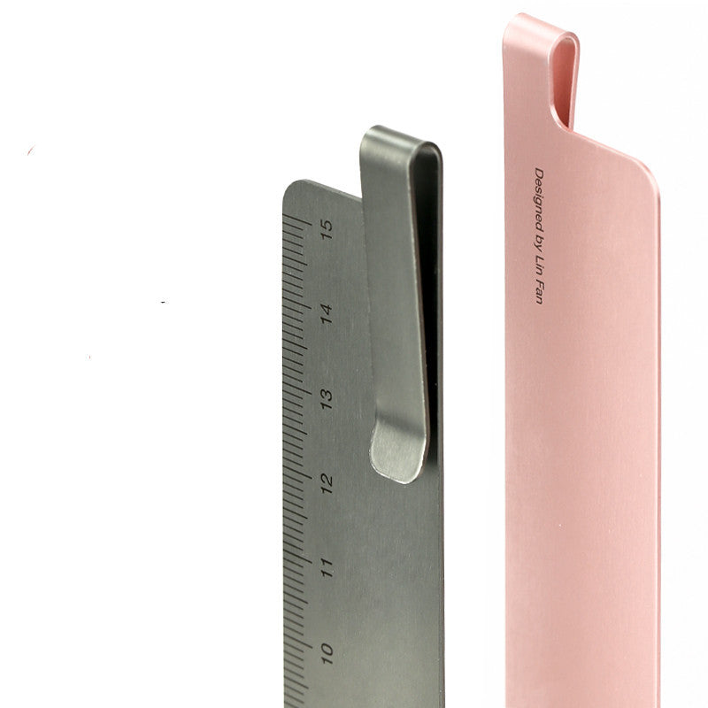 Retro creativity Metal aluminum RUMA bookmark ruler