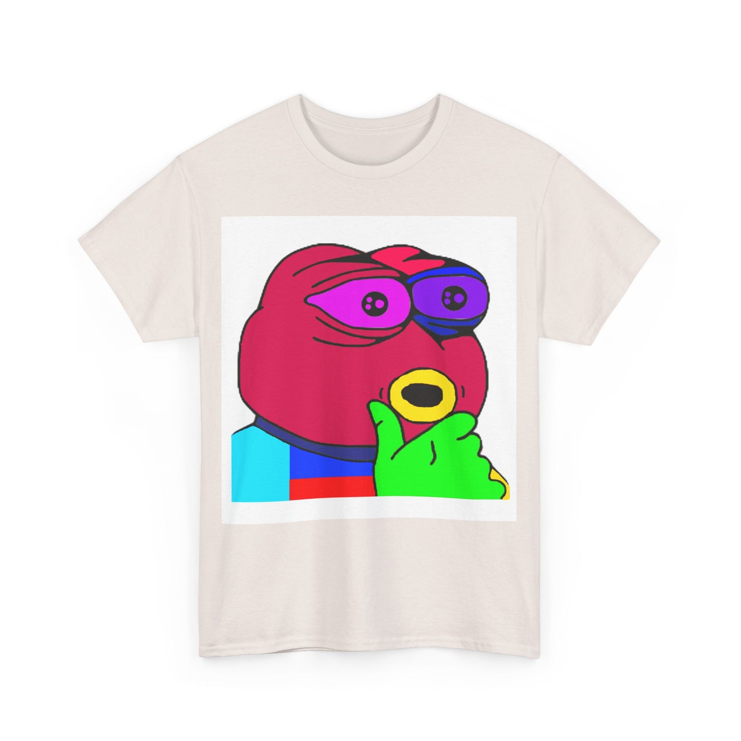 Frog Unisex Heavy Cotton Tee for Men and Women in Multiple Sizes