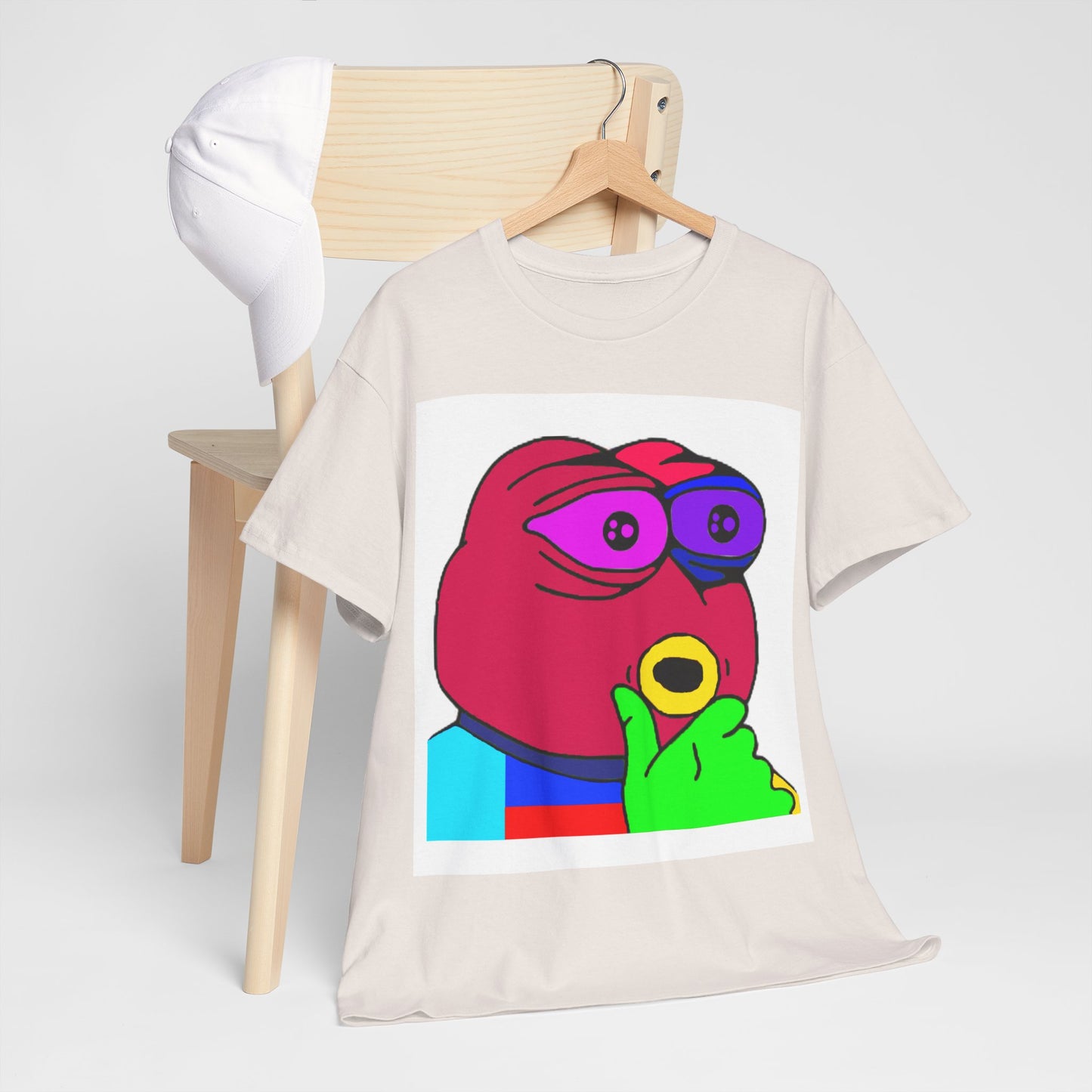 Frog Unisex Heavy Cotton Tee for Men and Women in Multiple Sizes