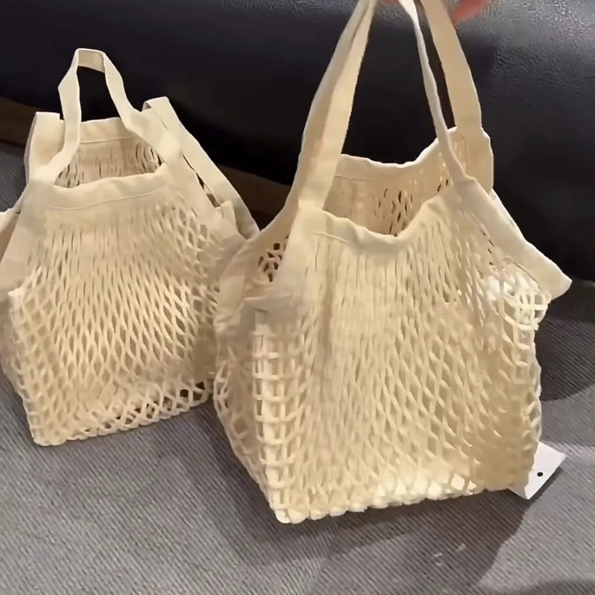 Summer Woven Hollowed Handbag for Women Crossbody Bag 37x33cm Soft PU Material