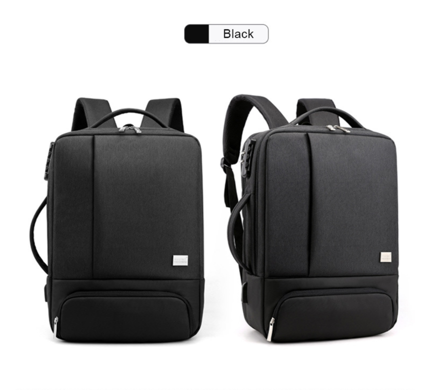 Laptop Backpack 15.6 Inch – Business Slim Durable Travel Backpack with USB Charging Port, Ideal for Men and Women