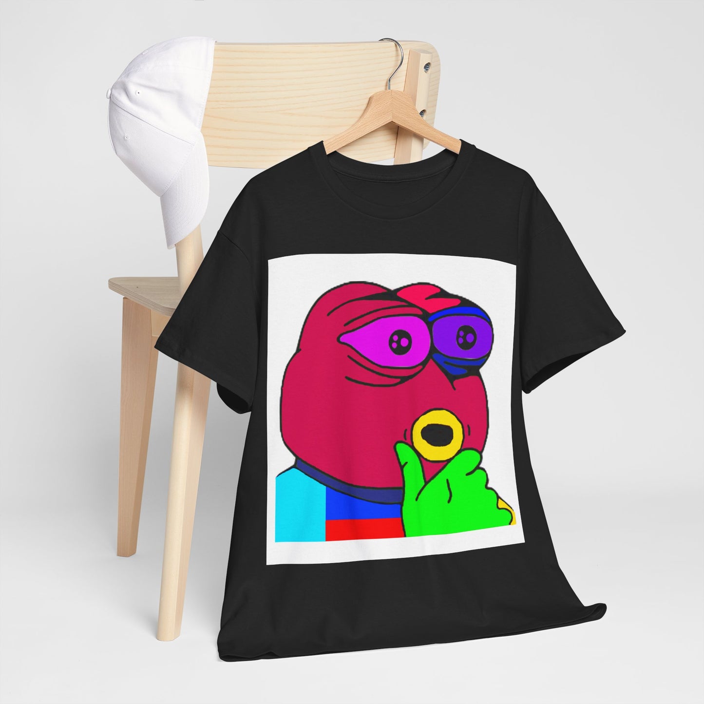 Frog Unisex Heavy Cotton Tee for Men and Women in Multiple Sizes