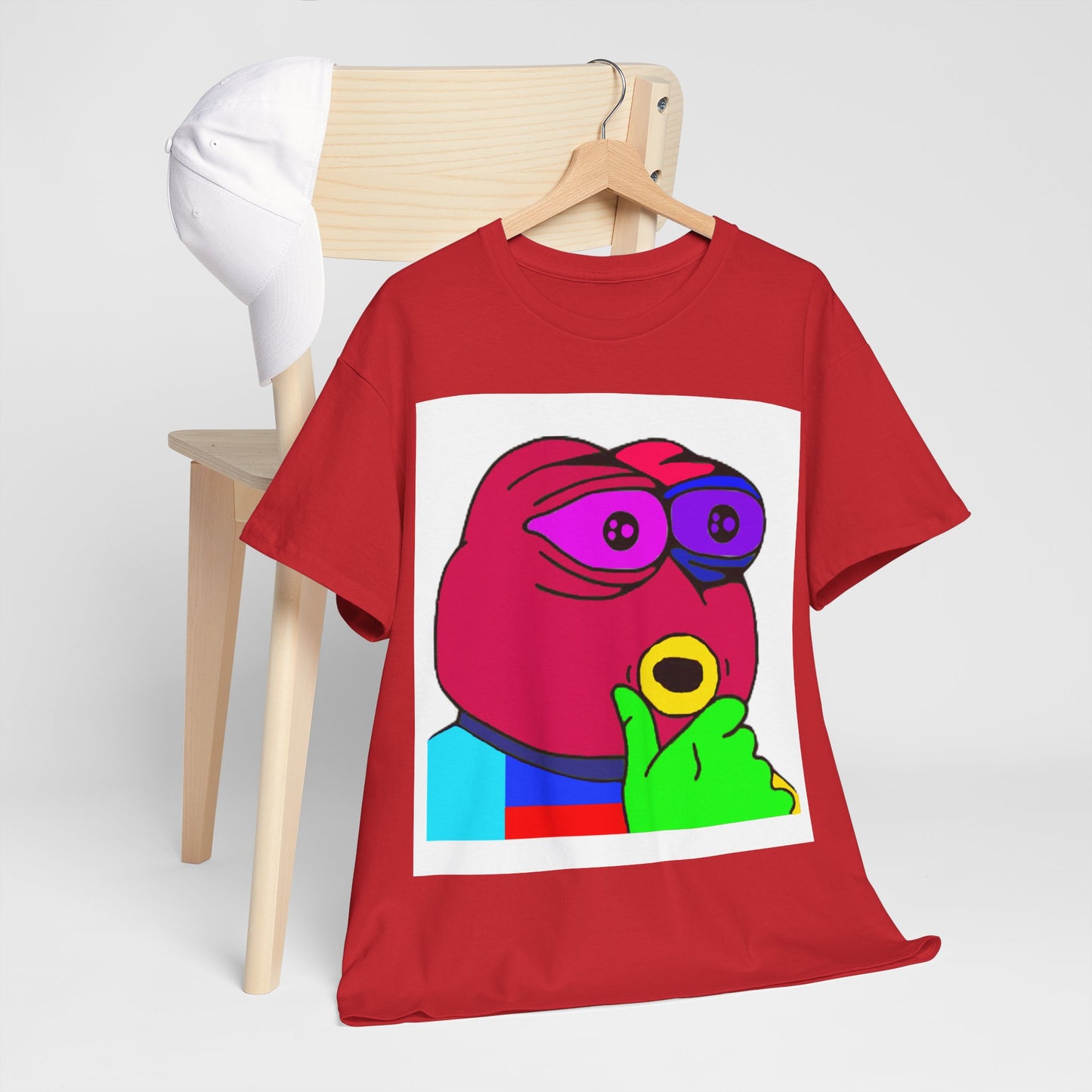 Frog Unisex Heavy Cotton Tee for Men and Women in Multiple Sizes