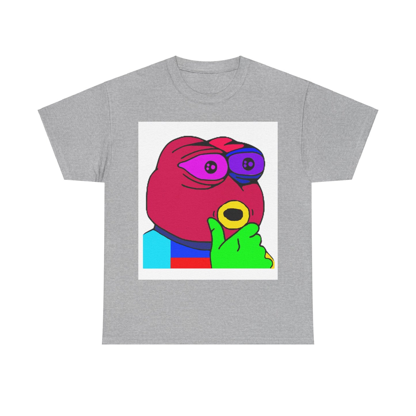 Frog Unisex Heavy Cotton Tee for Men and Women in Multiple Sizes