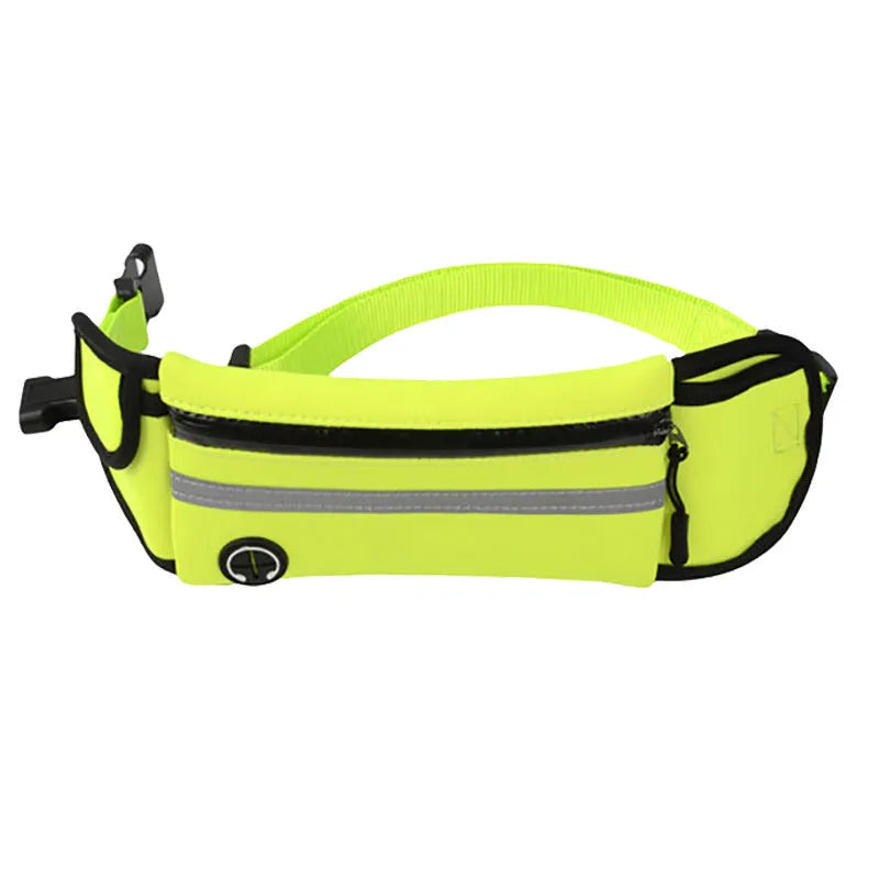 Pet Waist Bag with Sports Traction Rope Reflective Waterproof Design for Running