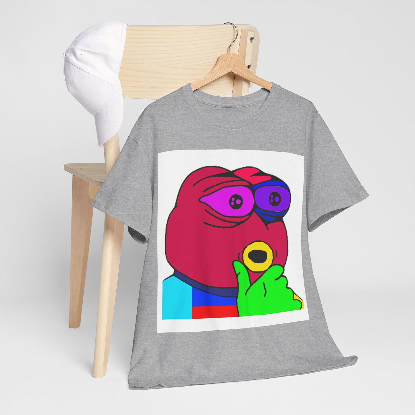 Frog Unisex Heavy Cotton Tee for Men and Women in Multiple Sizes
