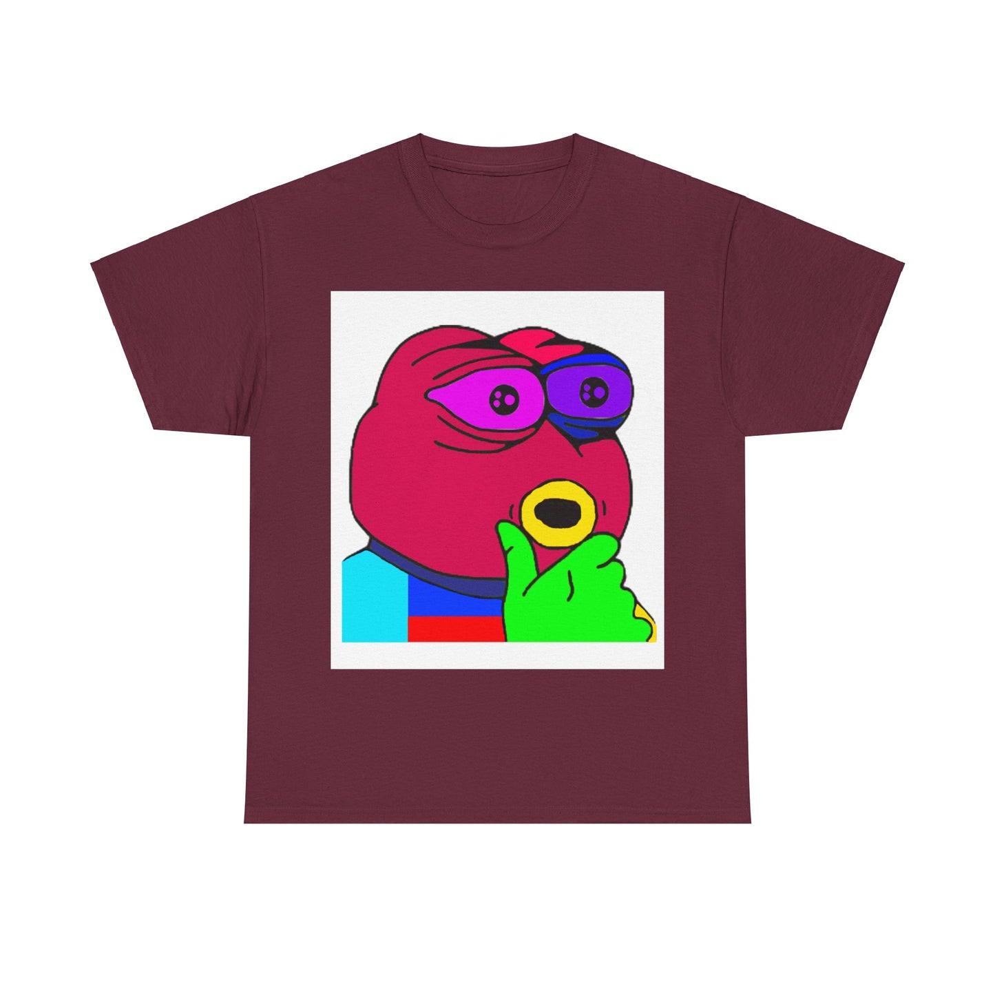 Frog Unisex Heavy Cotton Tee for Men and Women in Multiple Sizes