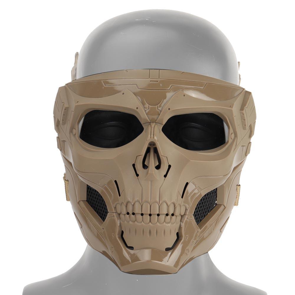 Skull Horror Helmet Mask w/Goggles, Skull Goggle Riding Mask, Motorcycle Goggles Mask, Skull Motocross Riding Sunglasses Comic Role