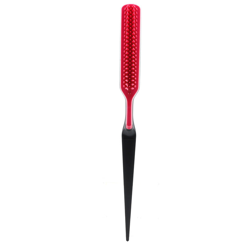 Brush Hair Curler, Air Feeling Fluffy Comb, 17 Comb Teeth Hair Fluffy Curling Roll Comb, Anti-Slip Curling Wand Hairstyling Comb