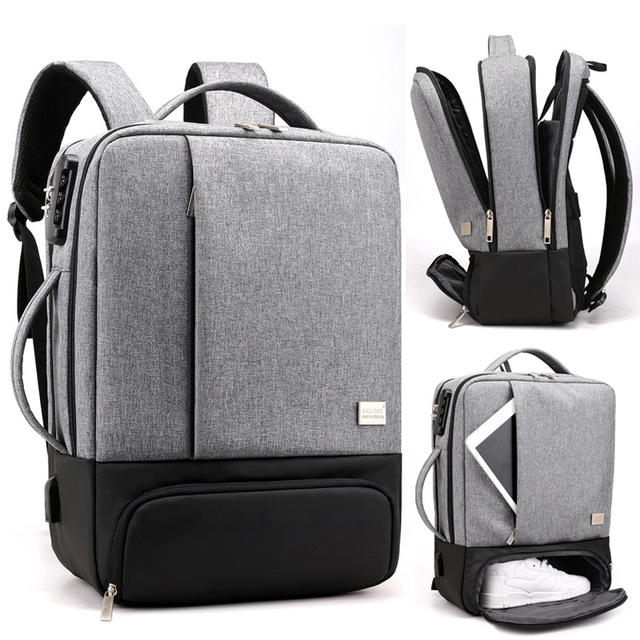 Laptop Backpack 15.6 Inch – Business Slim Durable Travel Backpack with USB Charging Port, Ideal for Men and Women