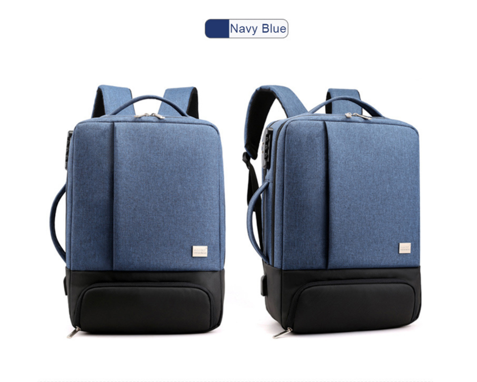Laptop Backpack 15.6 Inch – Business Slim Durable Travel Backpack with USB Charging Port, Ideal for Men and Women