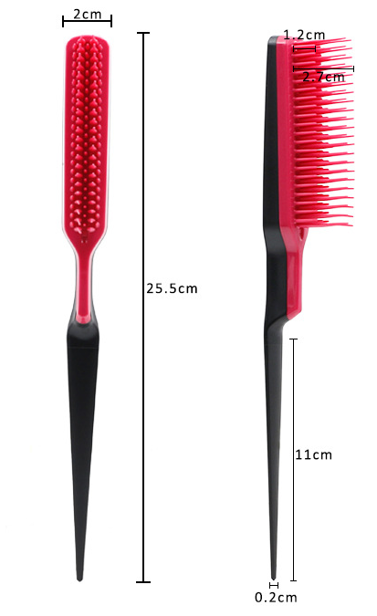 Curl Defining Hair Detangler Hair Styling Comb | Travel Hairbrush for women | Rat Tail Comb for Detangling