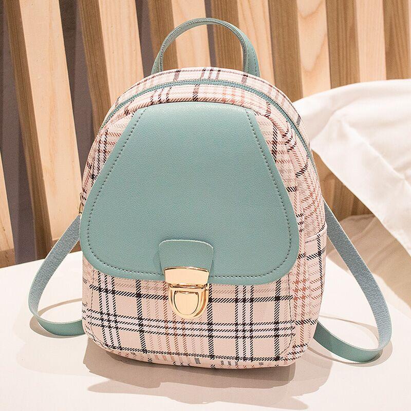 Montana West Small Backpack Purse for Women Anti Theft Backpack with Secured Zipper & Tassel Ladies Check Lock Small Backpack