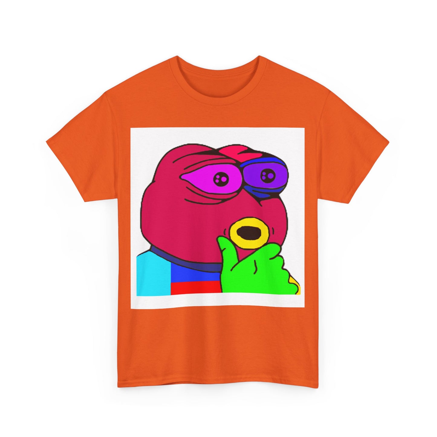 Frog Unisex Heavy Cotton Tee for Men and Women in Multiple Sizes