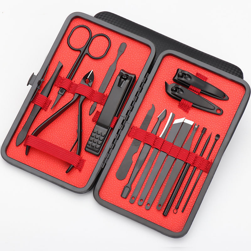 Household Manicure Tool Set Professional Nail Clipper Kit 26 Pieces Stainless Steel Nail Care Tools