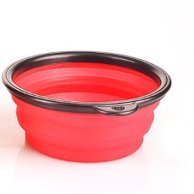 2 In 1 Pet Water Bottle Dispenser Travel Portable Dog Cat Drinking Silicone Bowl