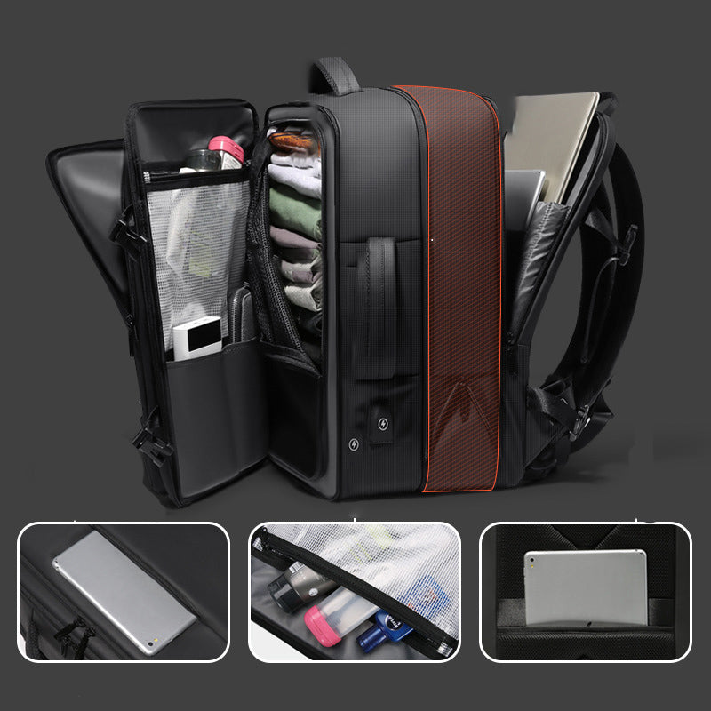Large Volume Business Travel Luggage Computer Bag – Flight Approved Underseat Backpack for Men and Women, 20-35L Capacity