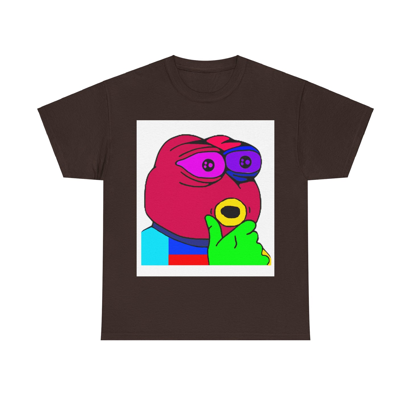 Frog Unisex Heavy Cotton Tee for Men and Women in Multiple Sizes
