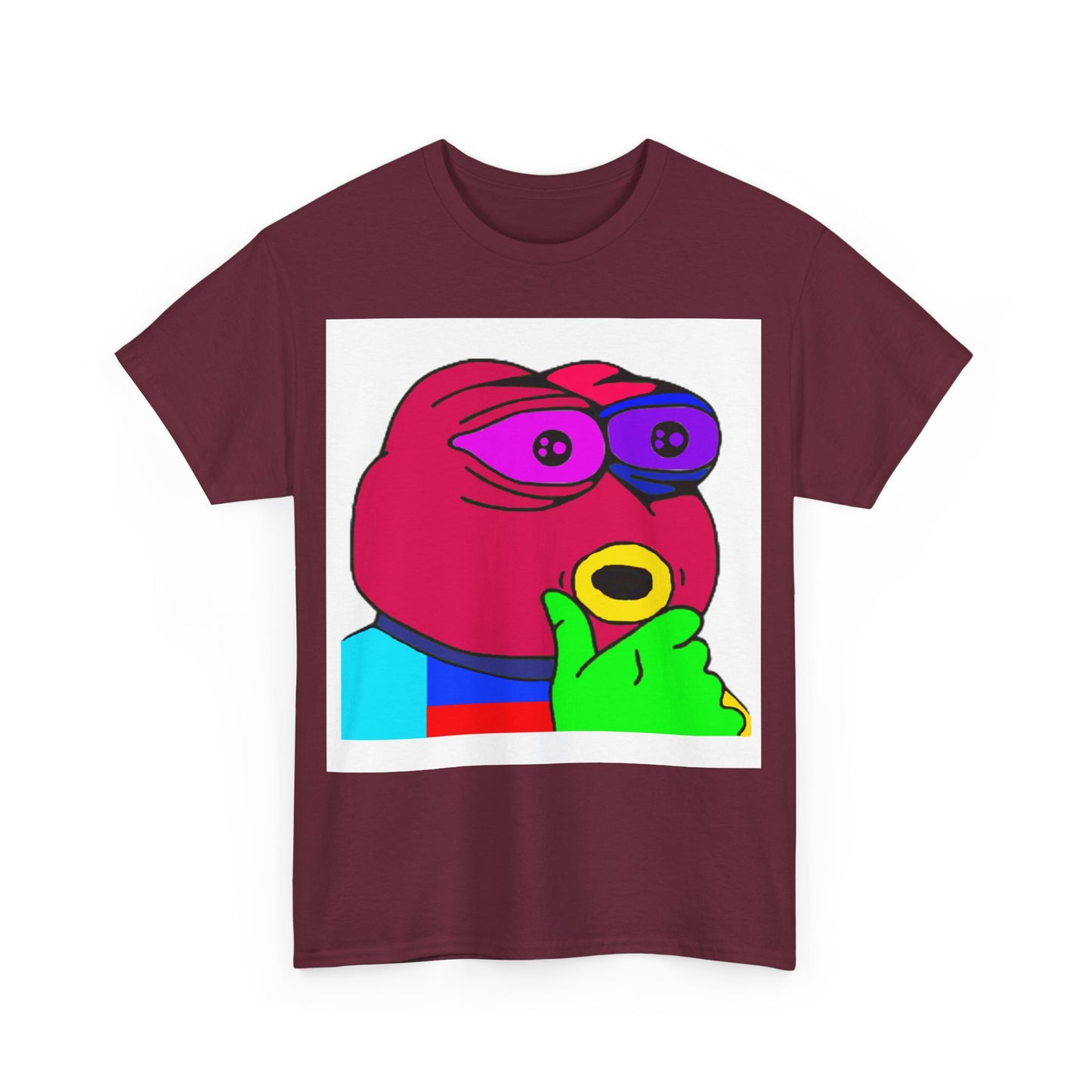 Frog Unisex Heavy Cotton Tee for Men and Women in Multiple Sizes