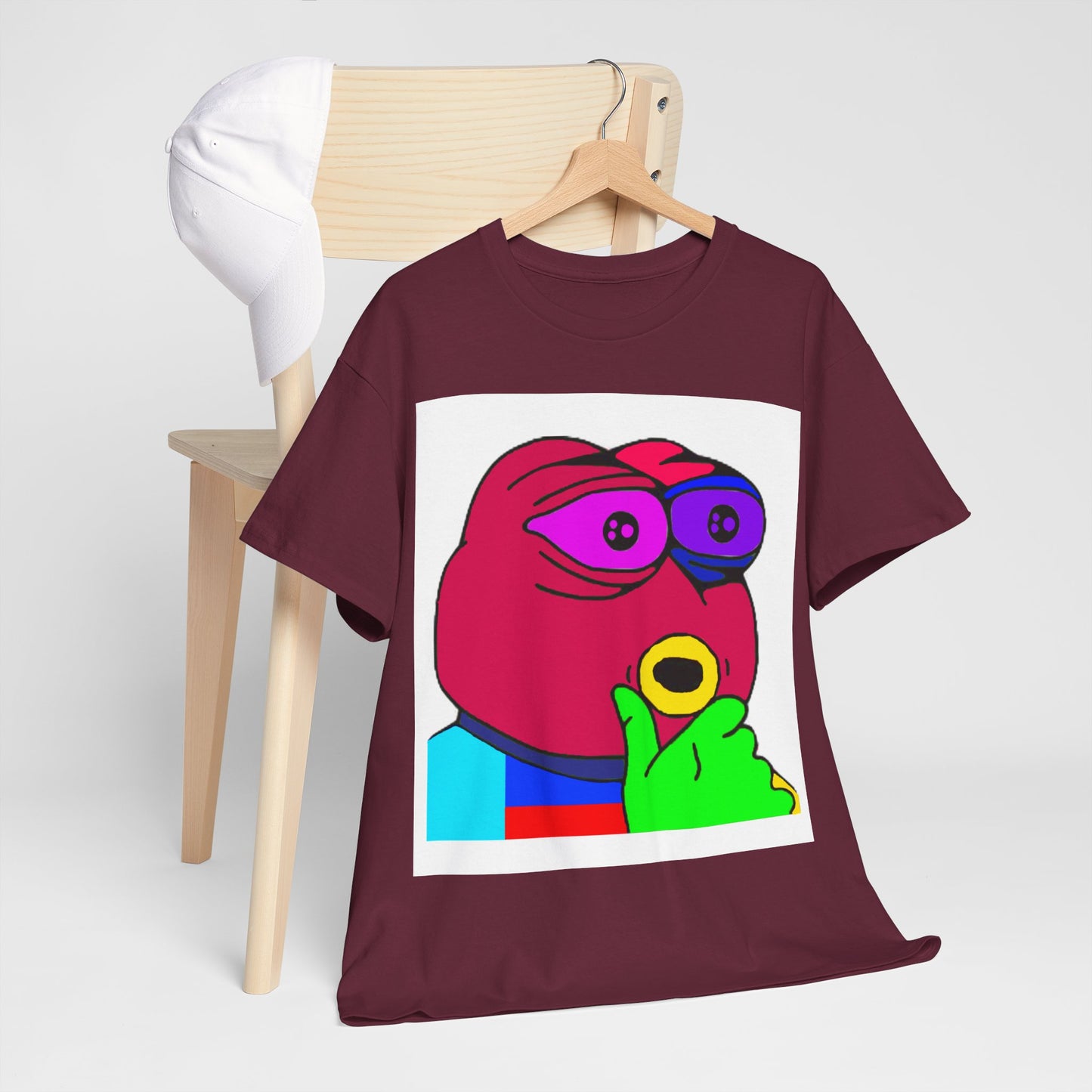 Frog Unisex Heavy Cotton Tee for Men and Women in Multiple Sizes