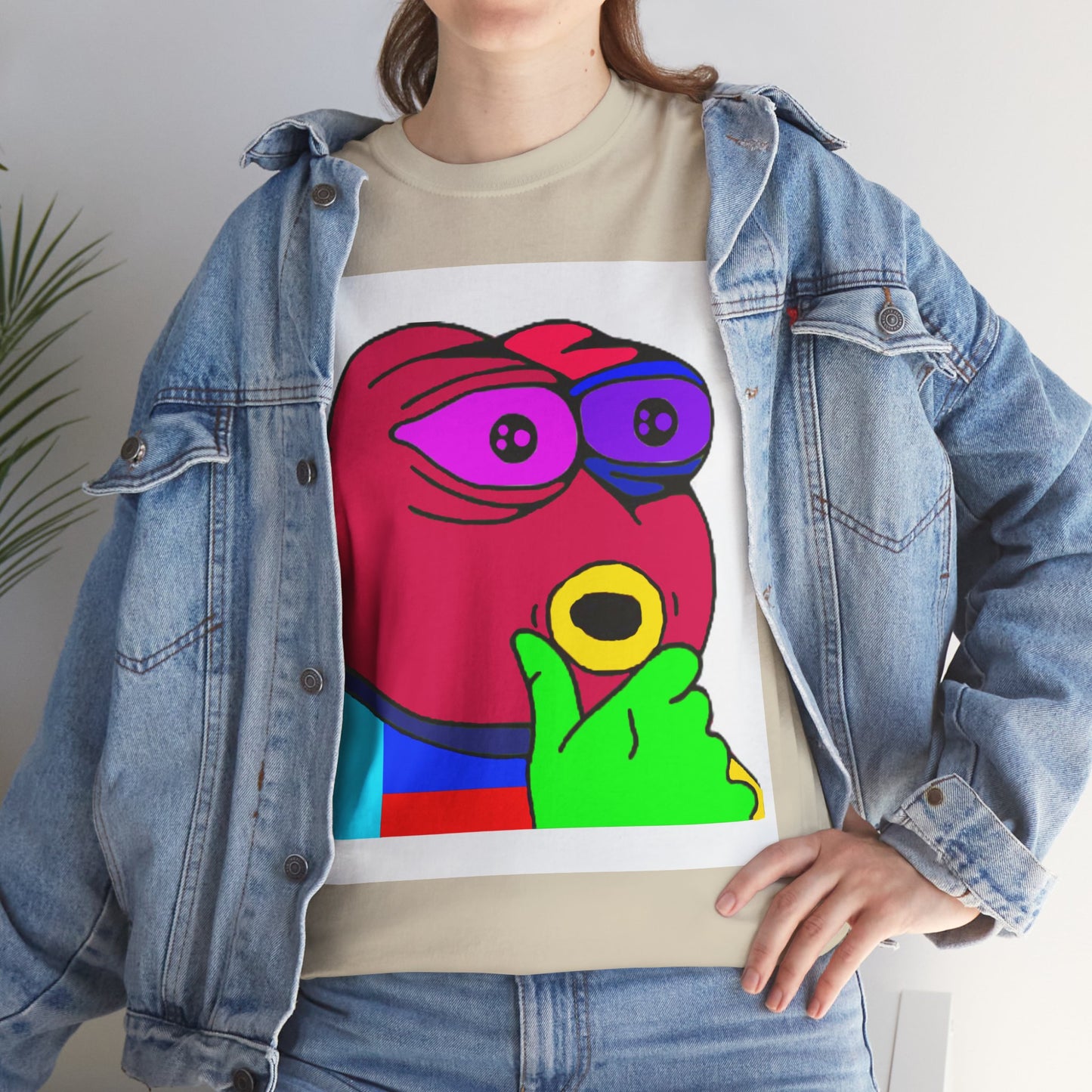 Frog Unisex Heavy Cotton Tee for Men and Women in Multiple Sizes