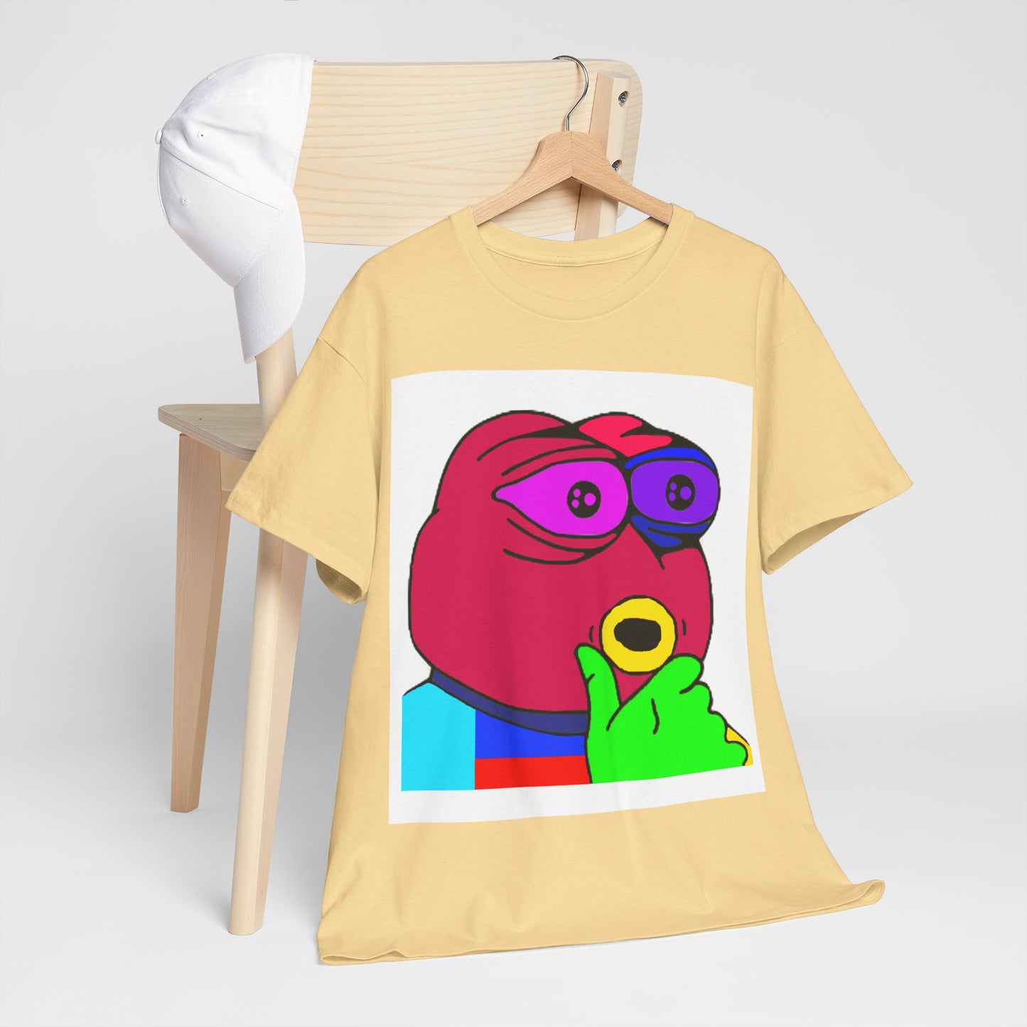 Frog Unisex Heavy Cotton Tee for Men and Women in Multiple Sizes