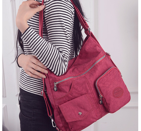 Luxury Women's Designer Crossbody Bag – Large Capacity Waterproof Nylon Tote Shoulder Bag