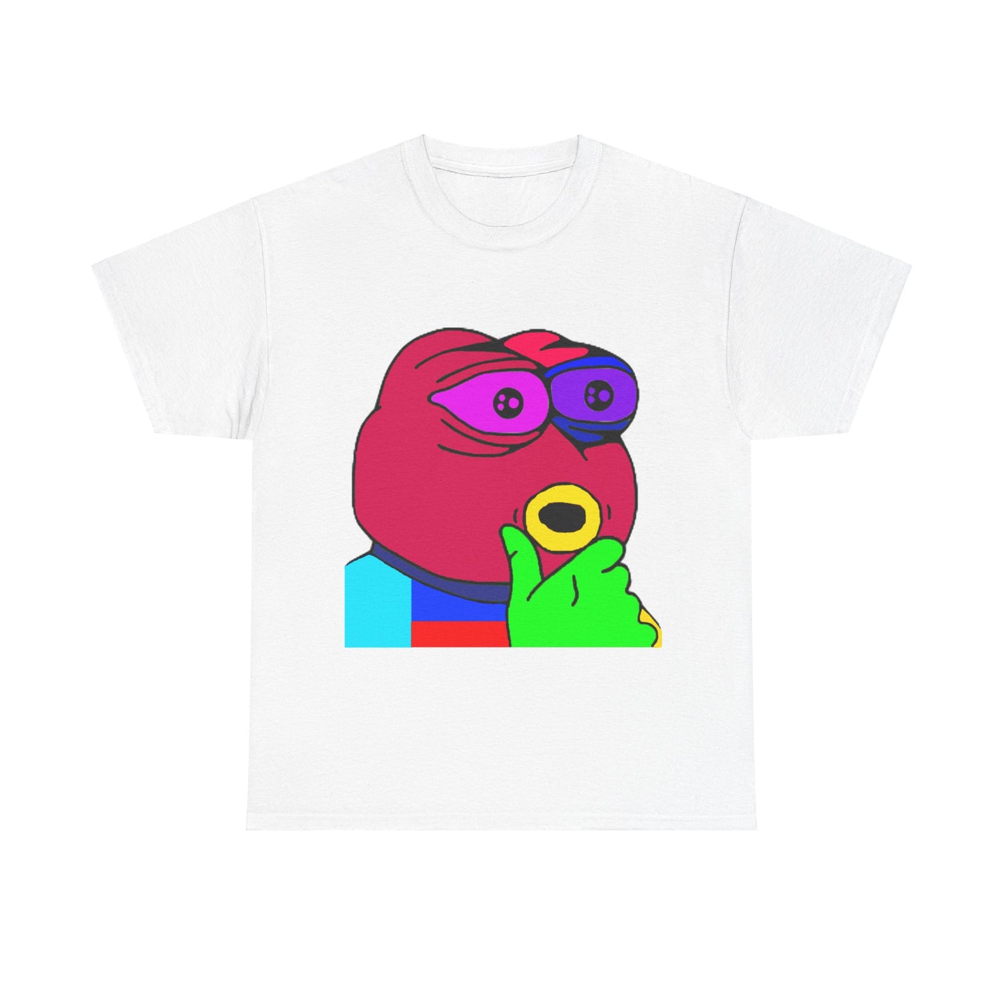 Frog Unisex Heavy Cotton Tee for Men and Women in Multiple Sizes