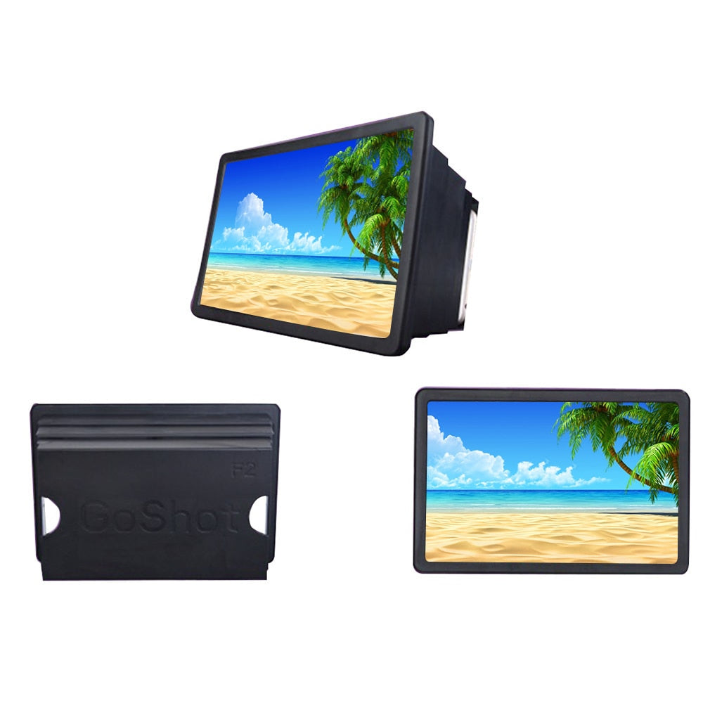 Screen Magnifier Amplifier,Boolian 3D HD New Phone Holder Screen Amplifier, Movie Video Phone Amplifier Screen Phone Projector for All Smartphones