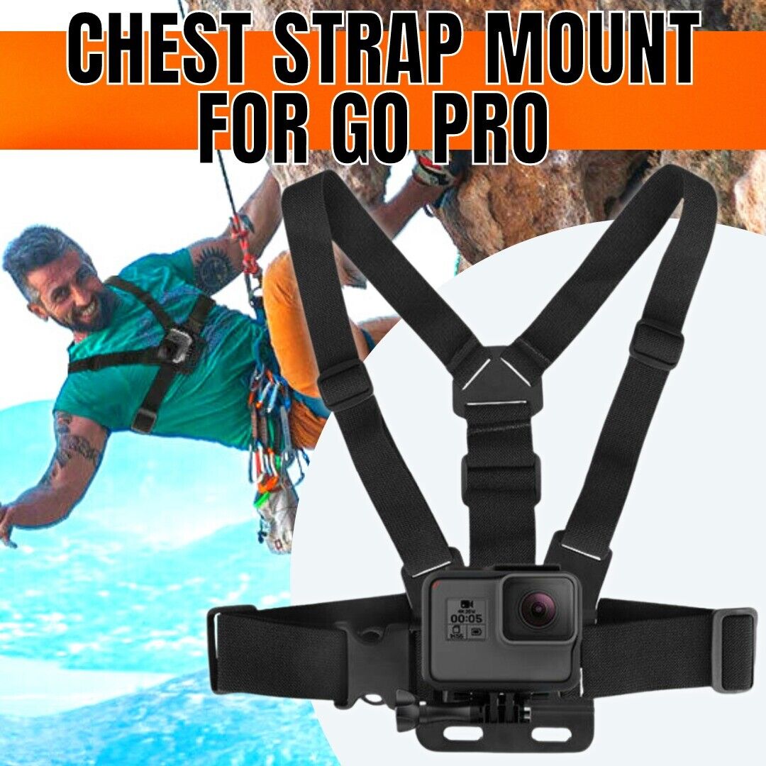 Mobile Phone Chest Strap Harness Mount Head Strap Holder Kit for POV/VLOG,Cell Phone Clip Compatible with iPhone,Samsung,
