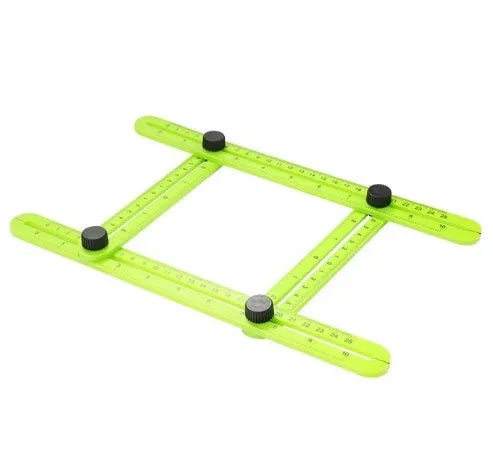 Multifunctional Four Folding Measuring Ruler 25cm Length Adjustable High Quality 80g