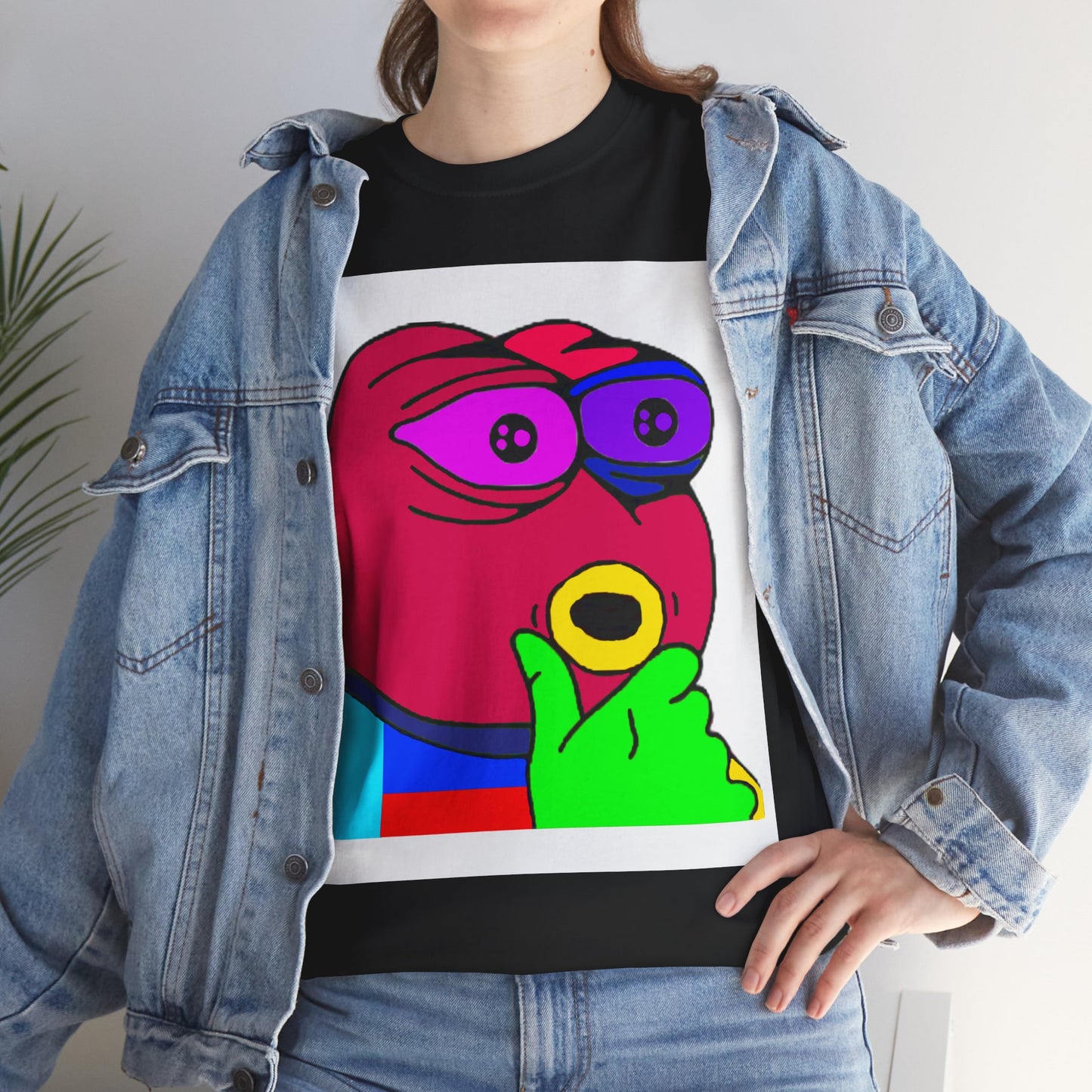Frog Unisex Heavy Cotton Tee for Men and Women in Multiple Sizes
