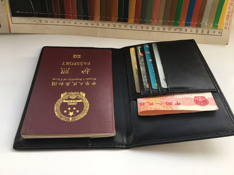 Genuine Leather Passport Case, RFID Passport Cover with Credit Card Holder for Women and Men Family ID Travel RFID Antimagnetic Passport Holder