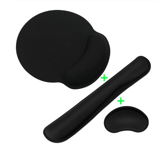 rip Silky Gel Memory Foam Wrist Rest for Computer Keyboard, Mouse, Ergonomic Design for Typing Pain Relief, Desk Pads Support Hand and Arm, Mousepad