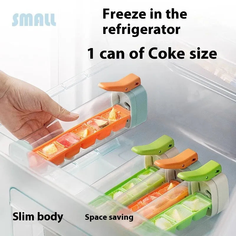 Ice Cube Mold Household Ice Maker Food Grade Press Ice Tray With Storage Box Kitchen Gadget