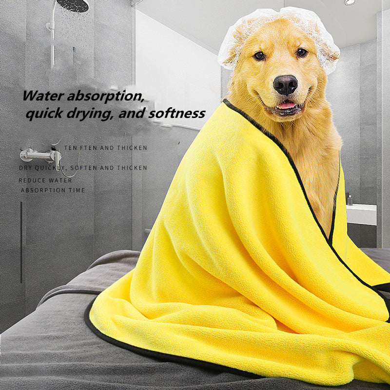 Dog Towels For Drying Dogs Drying Towel Dog Bath Towel, Quick-drying Pet Dog And Cat Towels Soft Fiber Towels Robe Super Absorbent Quick